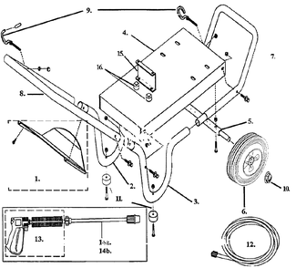 Assembly Parts Diagram and Parts List for PW2011  Campbell Hausfeld Pressure Washer